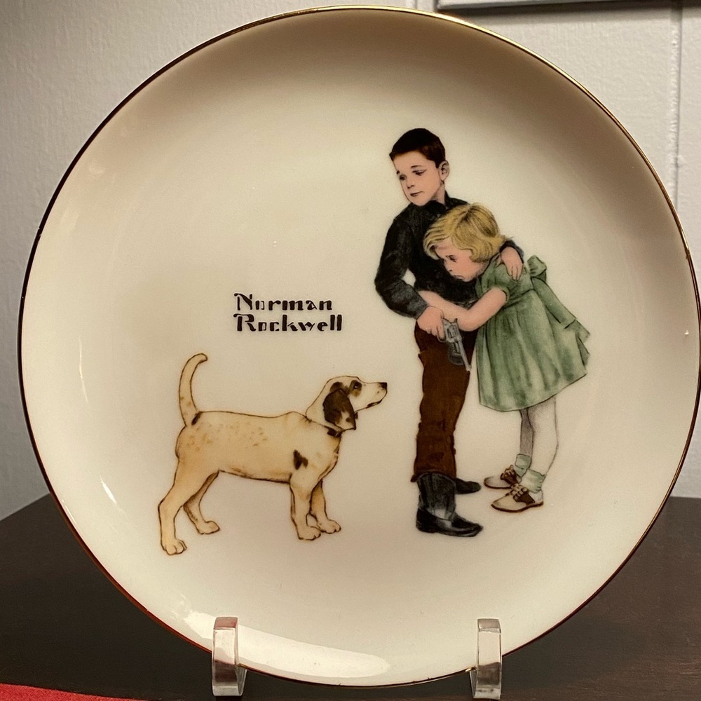 Norman Rockwell “BIG BROTHER” Plate from Collector’s Edition Limited Series